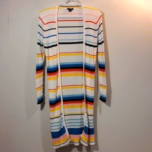 Tommy Hilfiger lightweight stripped open front cardigan M
